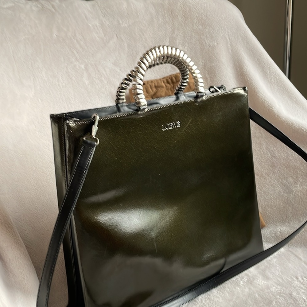LOEWE 2way authentic with silver snake bone handle. Beautiful color. - Picture 16 of 16